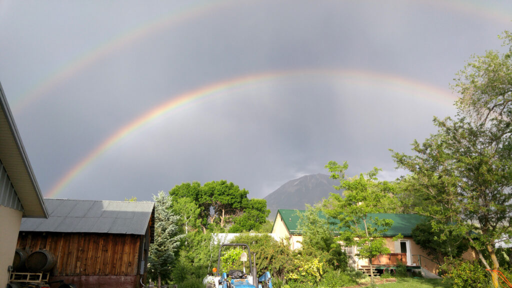 Double Rainbow Over Alfred Eames Cellars, Paonia, Colorado