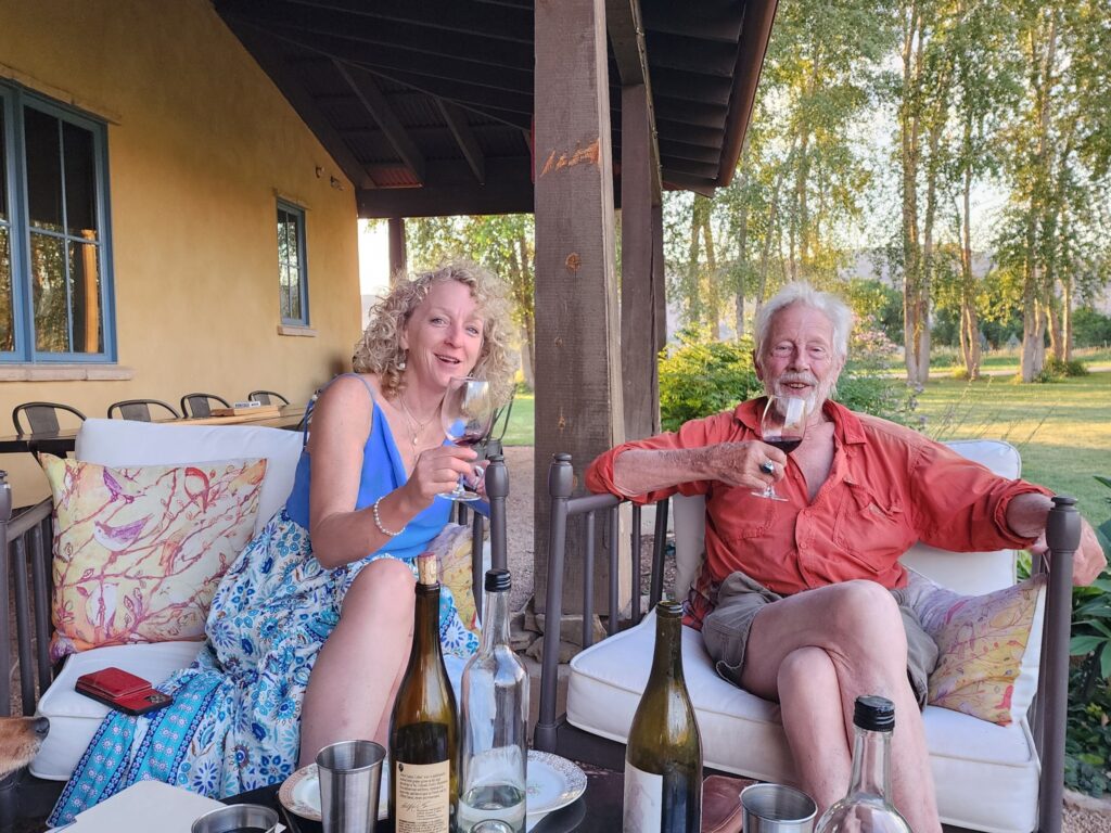 Cindie Sorensen and Alfred Eames at Zen Zen Gardens, Paonia, Colorado